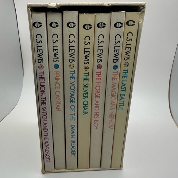 Vintage The Chronicles of Narnia 7 Book Box Set by C S Lewis 1978 Paperback - Picture 5 of 13